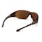 Carhartt Easley, Safety Glasses, anti-fog, sandstone bronze Lens, Black and tan Frame CHB818ST - alternate 2